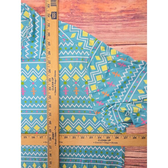 SurfCuz Mens Geometric Print Polo 3XL - Picture 9 of 9